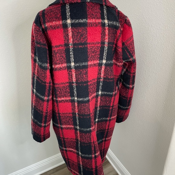 Cupcake and Cashmere Coat Plaid Red Black - Picture 6 of 6